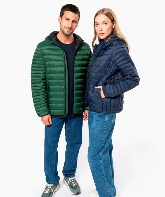 K6111 - Ladies' lightweight hooded padded jacket Black