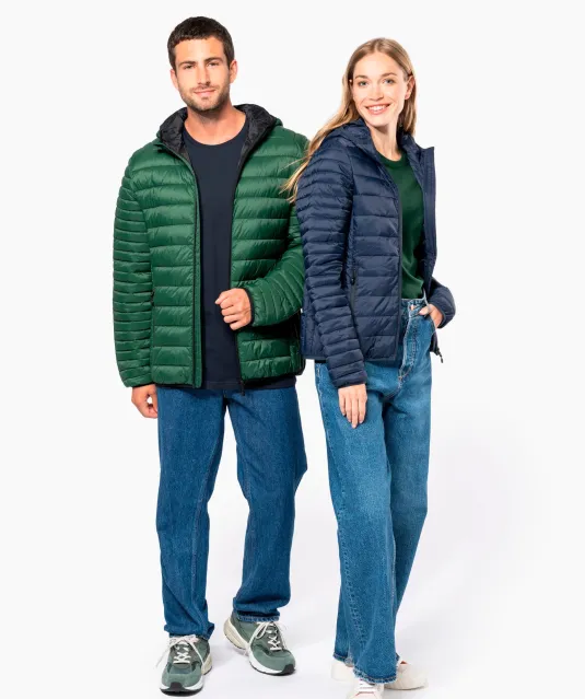 K6111 - Ladies' lightweight hooded padded jacket Black