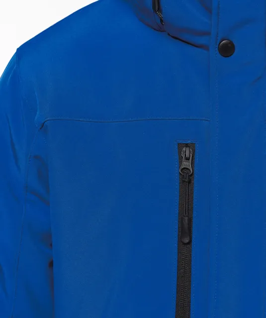 K650 - Gewatteerde softshell herenparka met capuchon Black