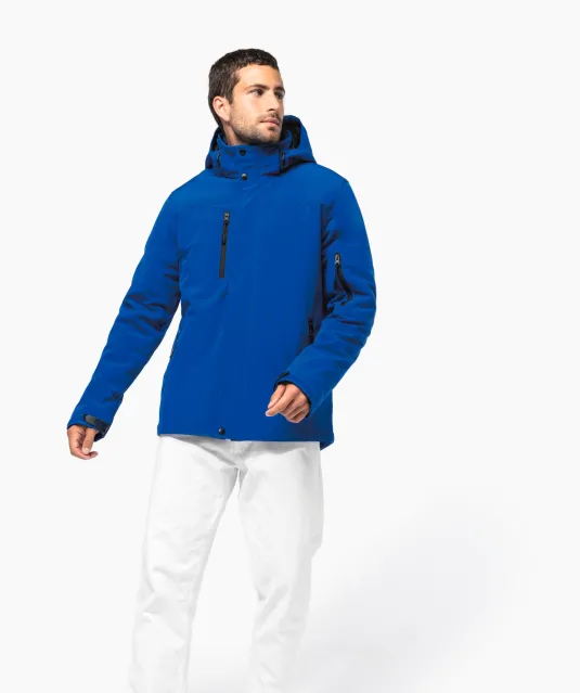 K650 - Gewatteerde softshell herenparka met capuchon Black