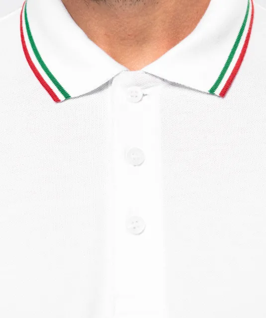 K250 - Polo korte mouwen Navy / Red / White