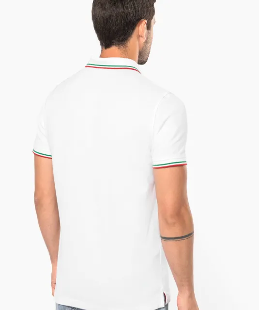 K250 - Polo korte mouwen Navy / Red / White