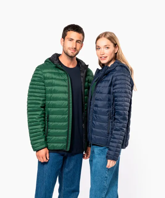 K6111 - Ladies' lightweight hooded padded jacket Black