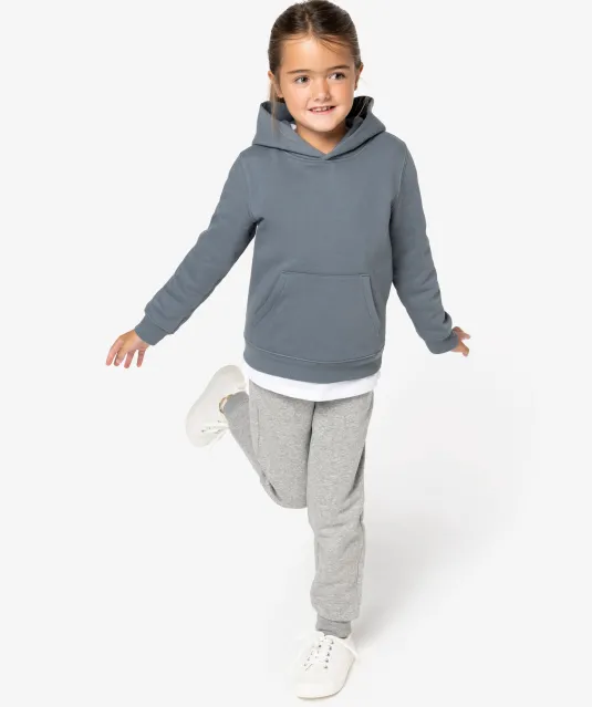 NS404 - Ecologische kindersweater met capuchon Aquamarine