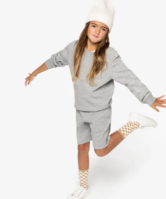 NS403 - Ecologische kindersweater met ronde hals Aquamarine