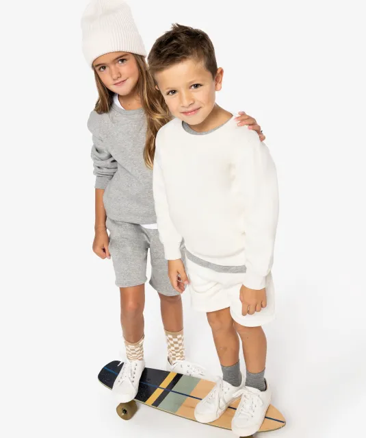 NS403 - Ecologische kindersweater met ronde hals Aquamarine