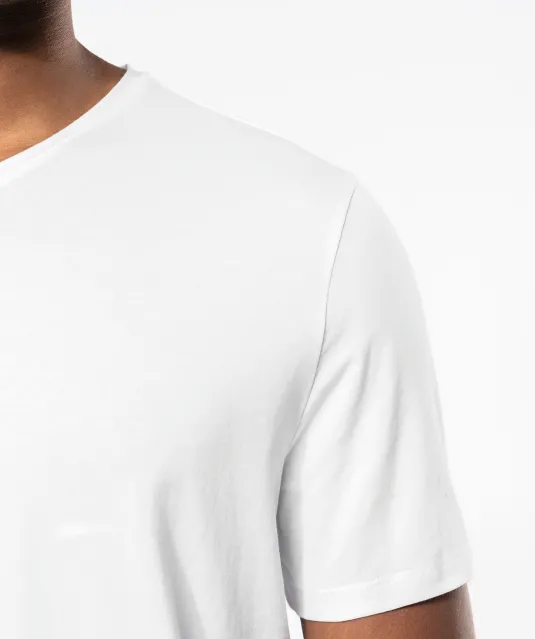 K3014 - T-shirt korte mouwen V-hals White