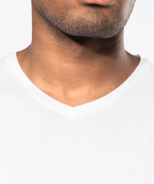 K3014 - T-shirt korte mouwen V-hals White
