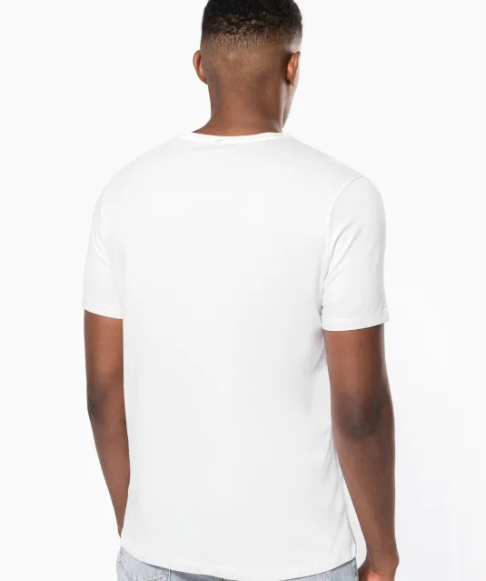 K3014 - T-shirt korte mouwen V-hals White