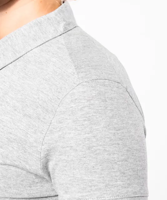 K263 - Damespolo korte mouwen van jersey White