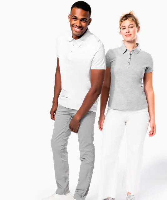 K262 - Herenpolo korte mouwen van jersey White