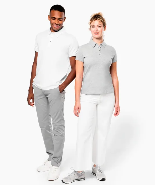 K262 - Herenpolo korte mouwen van jersey White