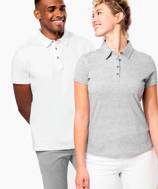 K262 - Herenpolo korte mouwen van jersey White