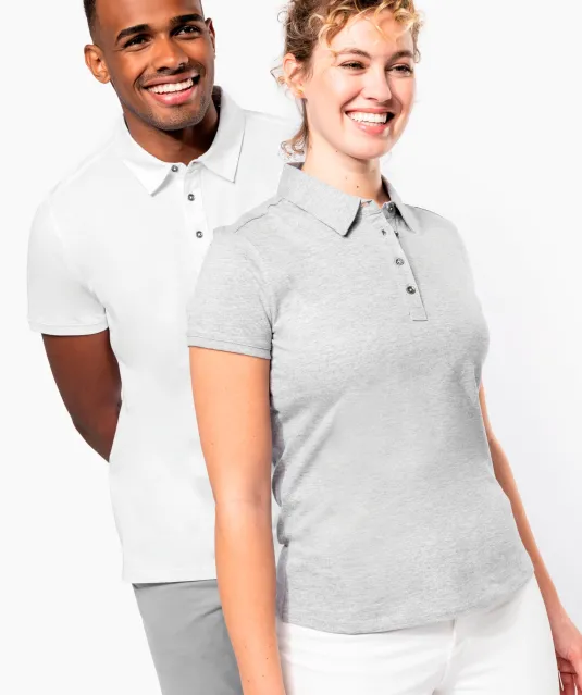 K262 - Herenpolo korte mouwen van jersey White