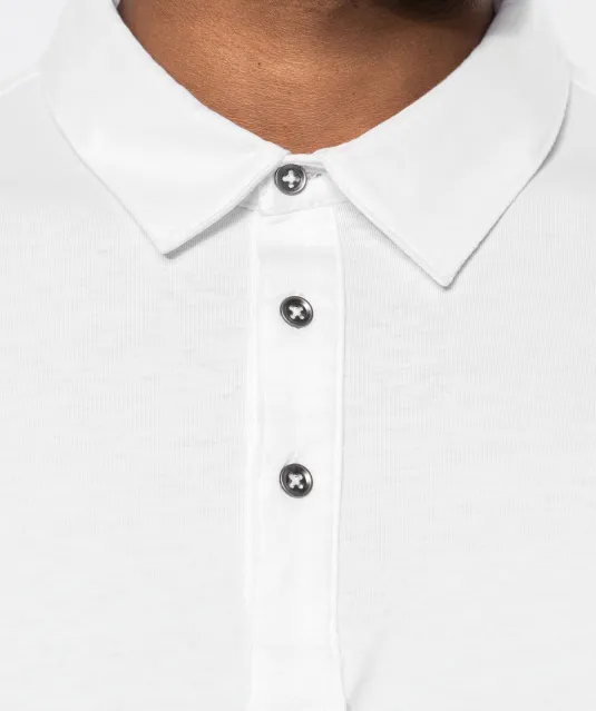 K262 - Herenpolo korte mouwen van jersey White