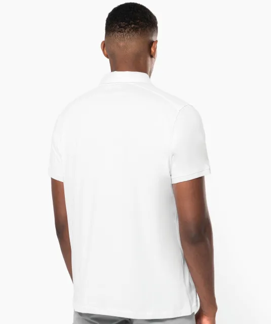 K262 - Herenpolo korte mouwen van jersey White