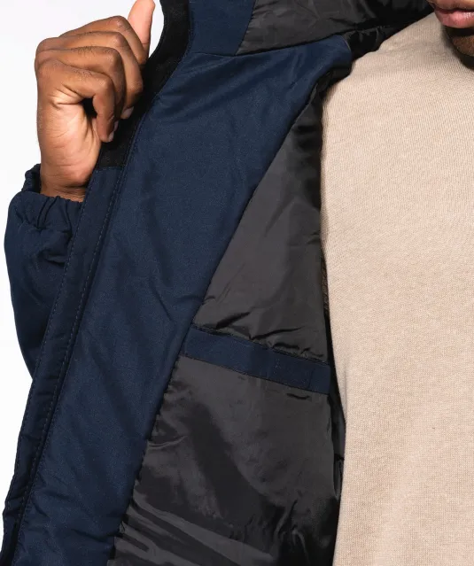 K6152 - Unisex gerecycled parka met capuchon Black