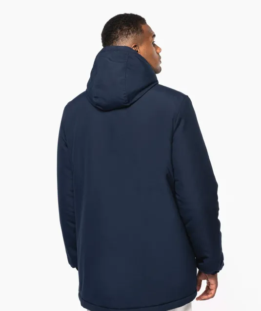 K6152 - Unisex gerecycled parka met capuchon Black