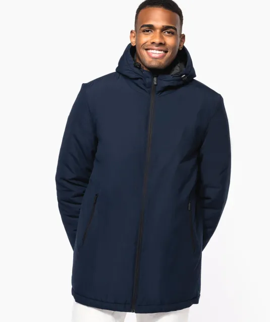 K6152 - Unisex gerecycled parka met capuchon Black