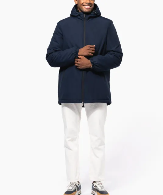 K6152 - Unisex gerecycled parka met capuchon Black