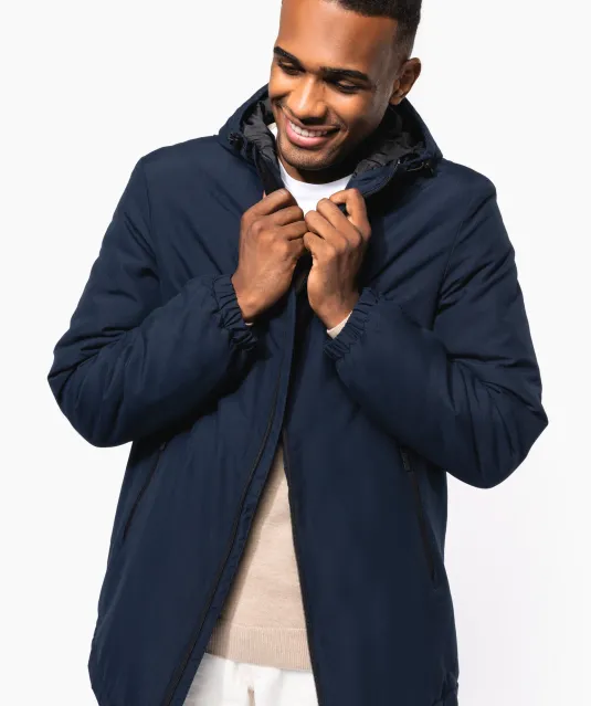 K6152 - Unisex gerecycled parka met capuchon Black