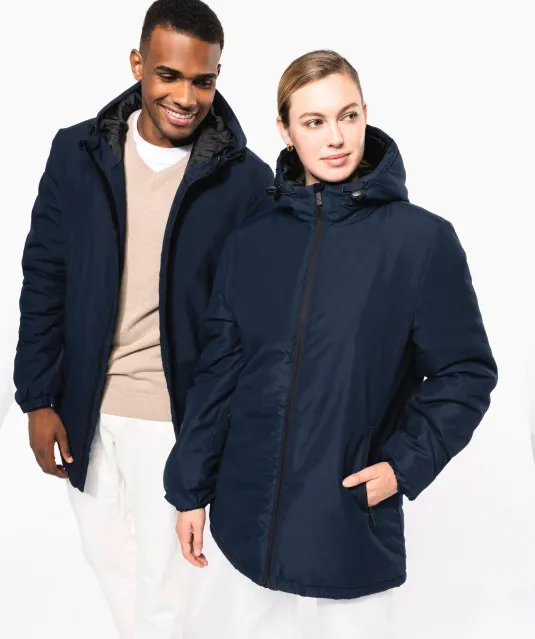 K6152 - Unisex gerecycled parka met capuchon Black