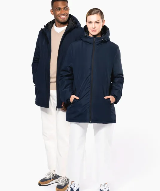 K6152 - Unisex gerecycled parka met capuchon Black