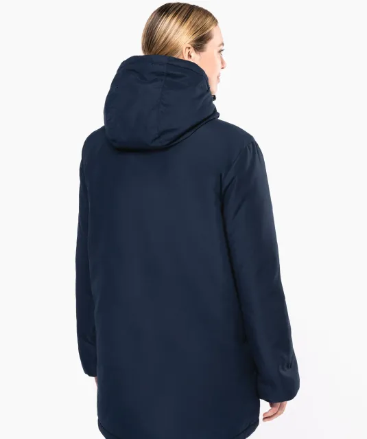 K6152 - Unisex gerecycled parka met capuchon Black