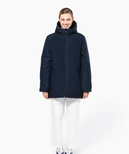 K6152 - Unisex gerecycled parka met capuchon Black
