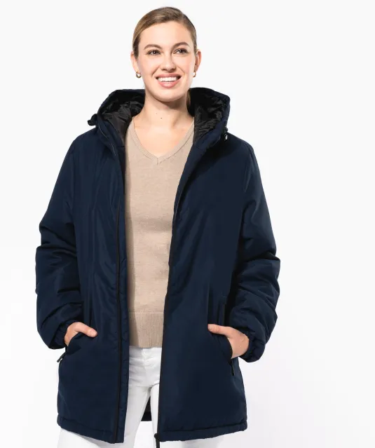 K6152 - Unisex gerecycled parka met capuchon Black