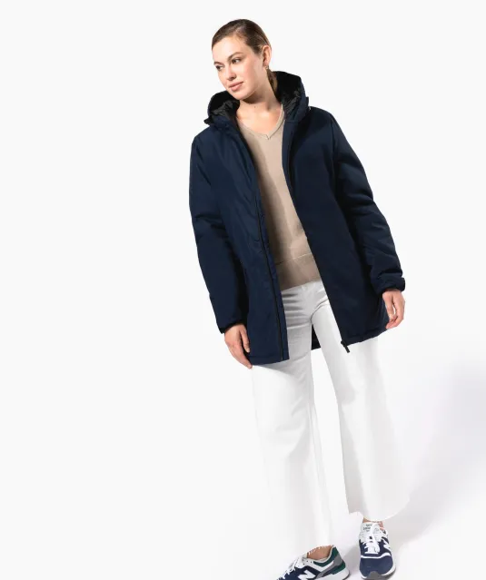 K6152 - Unisex gerecycled parka met capuchon Black
