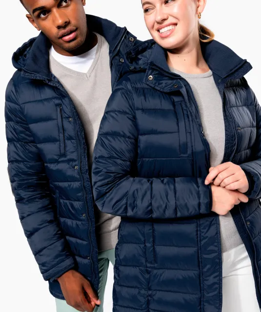 K6129 - Lichte damesparka met capuchon Black
