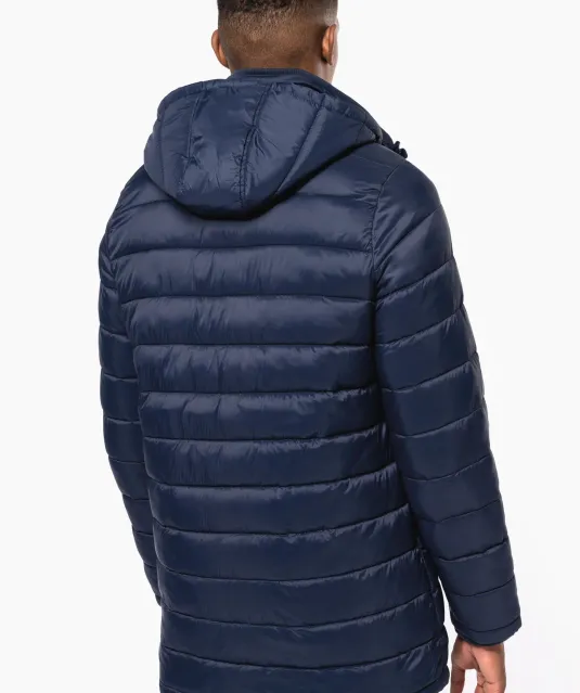 K6128 - Lichte herenparka met capuchon Black