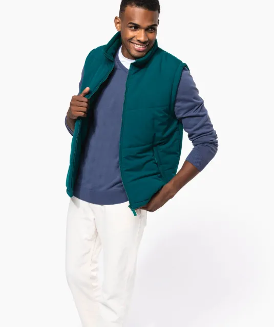 K6118 - Met fleece gevoerde bodywarmer Black