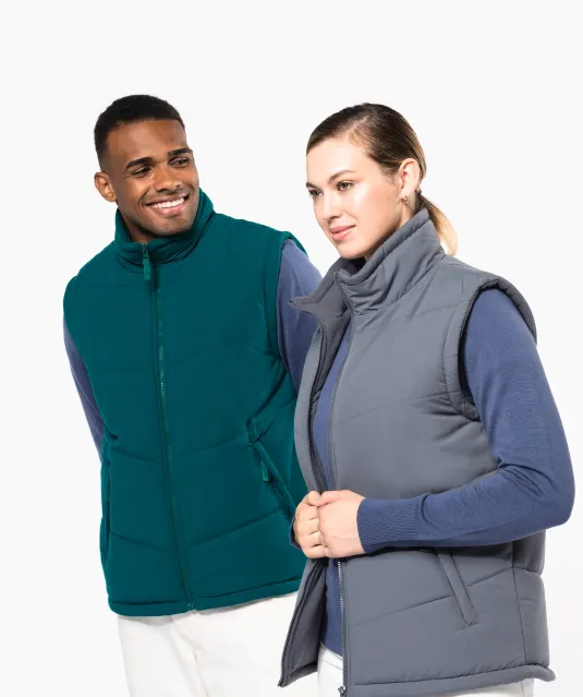 K6118 - Met fleece gevoerde bodywarmer Black