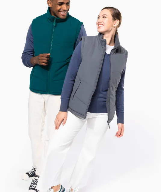 K6118 - Met fleece gevoerde bodywarmer Black