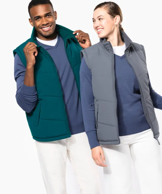 K6118 - Met fleece gevoerde bodywarmer Black