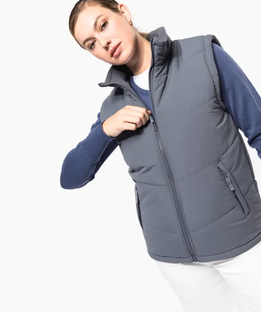 K6118 - Met fleece gevoerde bodywarmer Black