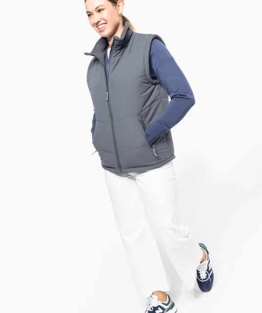 K6118 - Met fleece gevoerde bodywarmer Black