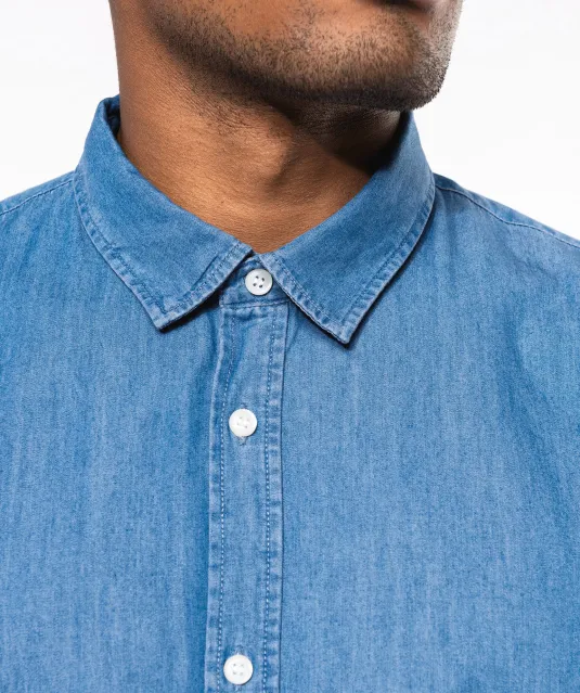 K512 - Herenoverhemd Denim Chambray Blue