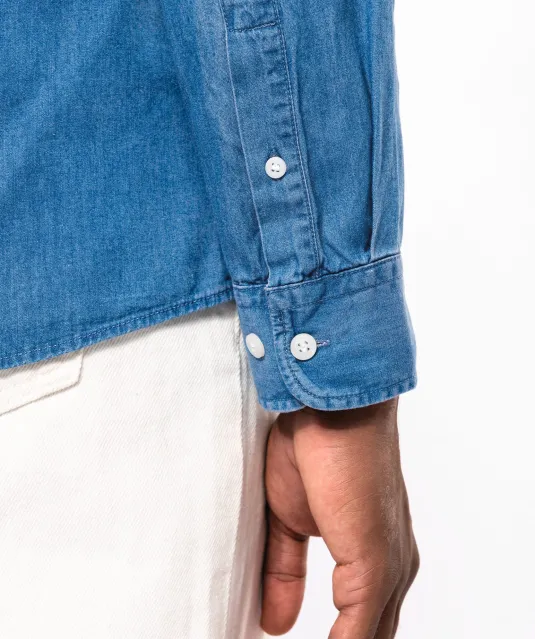 K512 - Herenoverhemd Denim Chambray Blue