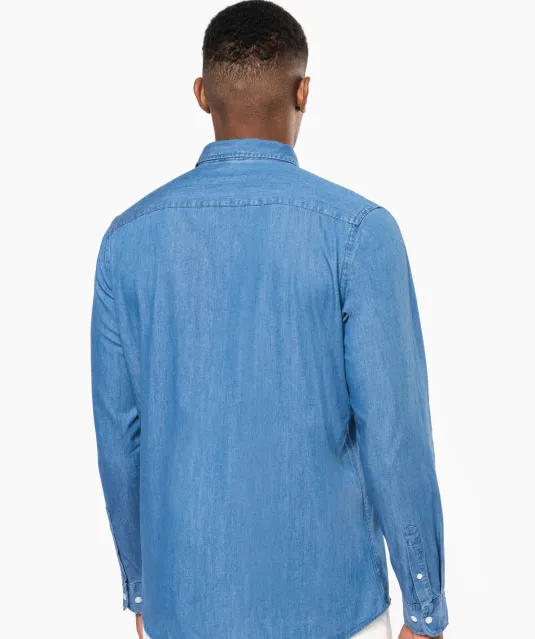 K512 - Herenoverhemd Denim Chambray Blue