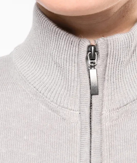 K962 - Dames cardigan met rits Black