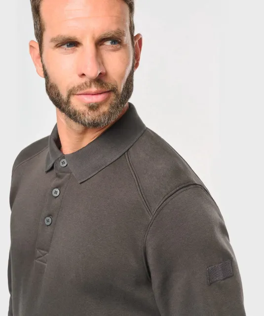 WK4000 - Sweater met polokraag Black