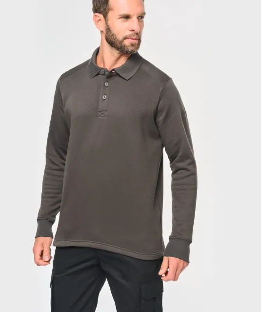 WK4000 - Sweater met polokraag Black