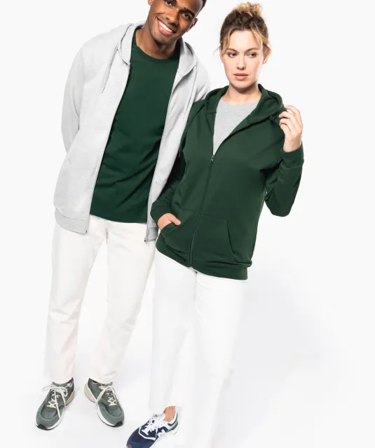 K479 - Sweatvest met capuchon Black