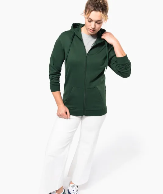 K479 - Sweatvest met capuchon Black