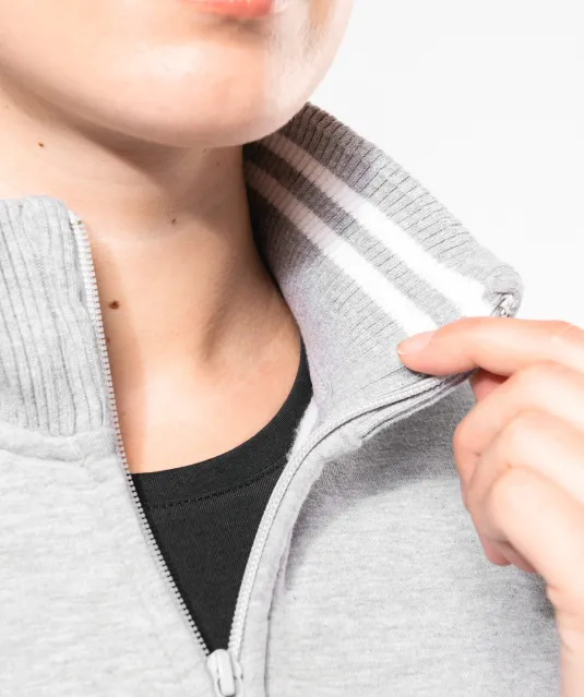 K457 - Damessweater met rits Black