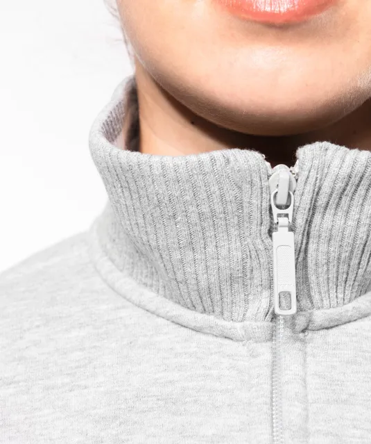 K457 - Damessweater met rits Black