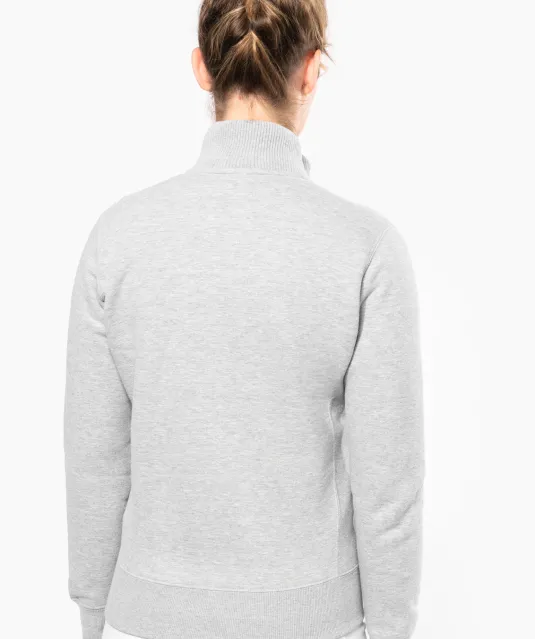 K457 - Damessweater met rits Black